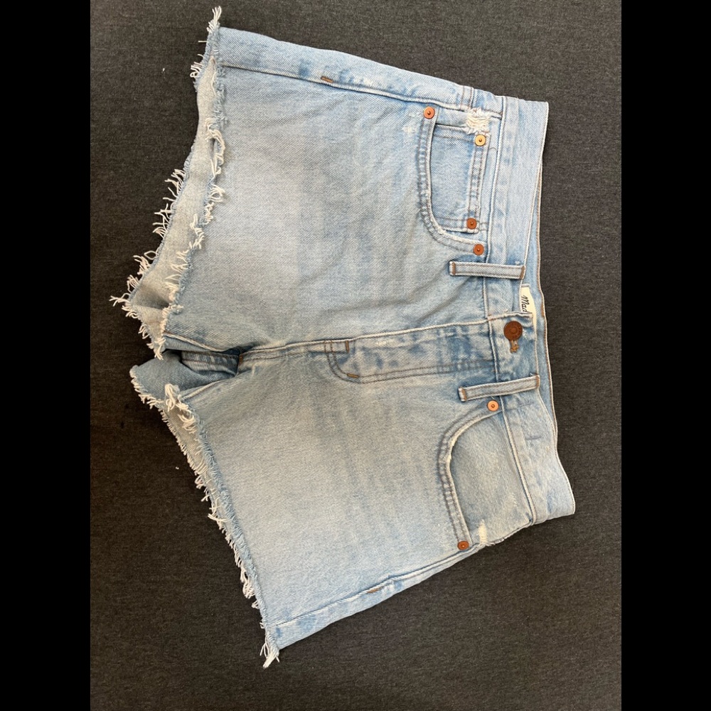 MADEWELL Relaxed denim shorts 25 High Rise Cut Off